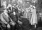 Scene from Evangeline (1913 film), garden of Billman Residence, Armdale, Nova Scotia, Canada, 1913.jpg