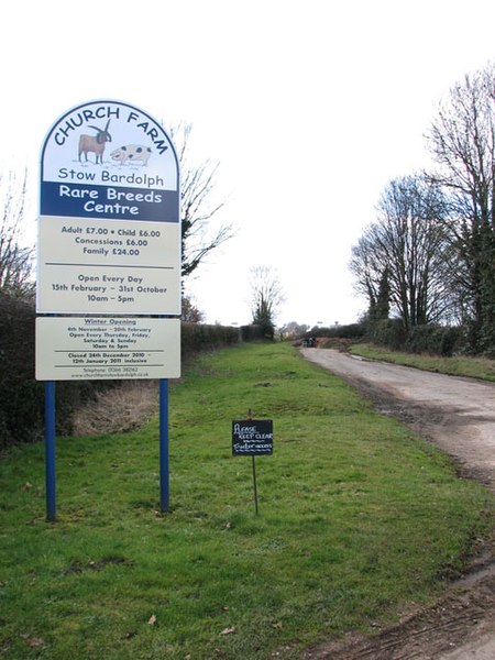 Fail:Sign by the entrance of Church Farm Rare Breeds Centre - geograph.org.uk - 1737266.jpg