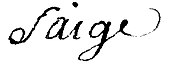 signature de Joseph Saige