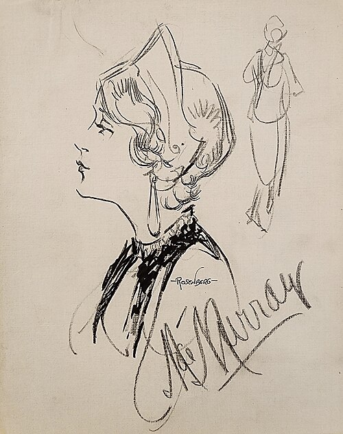 Signed drawing by Manuel Rosenberg 1927