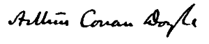 Sir Arthur Conan Doyle Signature.svg