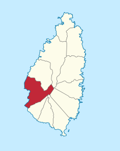 Districtul Soufrière - Locație