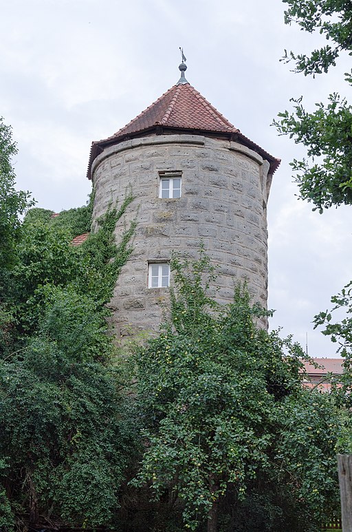 Spalt, Stadtmauer, Turm, Spitzenberg 14, 001