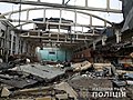 Спорткомплекс Харьковского политехнического института после обстрела