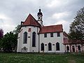 St. Maria vom Klosterinnenhof aus fotografiert.