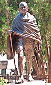 Statue of Mahatma Gandhi (Davis, California).jpg