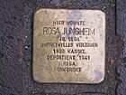 Stolperstein Rosa Jungheim, 1, Brunnenstraße 13a, Bad Wildungen, Landkreis Waldeck-Frankenberg.jpg