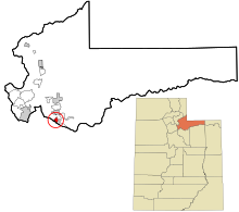 Summit County Utah incorporated and unincorporated areas Francis highlighted.svg