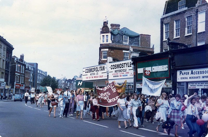 File:Support the Miners March.Camberwell Road, SE5, London. 1984.jpg