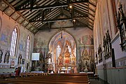 English: Church of the Nativity of the Virgin Mary in Swarzewo. Polski: Kościół Narodzenia NMP we wsi Swarzewo.