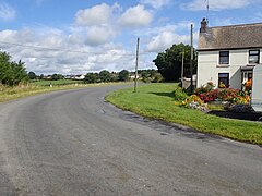 Sweeping curve in the Freeduff Road at the junction with Old Town Road - geograph.org.uk - 6296089.jpg