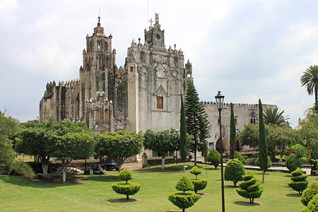 Convent of San Mateo Apóstol y Evangelista (1535-1567)[8] in Atlatlahucan, Mexico, is a late-Gothic Plateresque church that is a World Heritage Site by UNESCO[9]