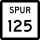 Carretera estatal Spur 125 marcador