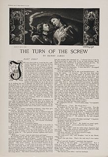 <i>The Turn of the Screw</i> 1898 novella by Henry James