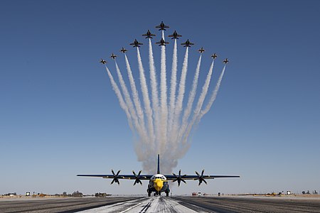 Thunderbirds, Blue Angels perform 'Super Delta' 210302-F-JV039-9090