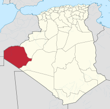 Tindouf in Algeria 2019.svg