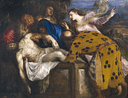 Pokopavanje, ok. 1572, muzej Prado, Madrid
