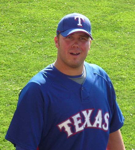 Hunter with the Texas Rangers