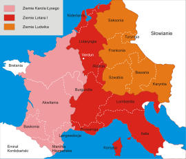      Заходне-Франкскае каралеўства пасля Вердэнскага дагавора 843 года