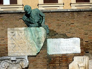 Monument över Carlo Alberto Salustri, kallad Trilussa.