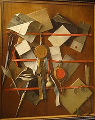 Trompe l'Oeil Still Life by Samuel Van Hoogstraten