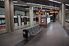 A train of Cologne Stadtbahn's line 5 at Heumarkt station in April 2014