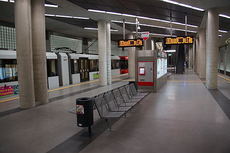U Bahnhof Heumarkt Fahrebene Linie 5
