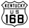 Amerikaanse Route 168-markering