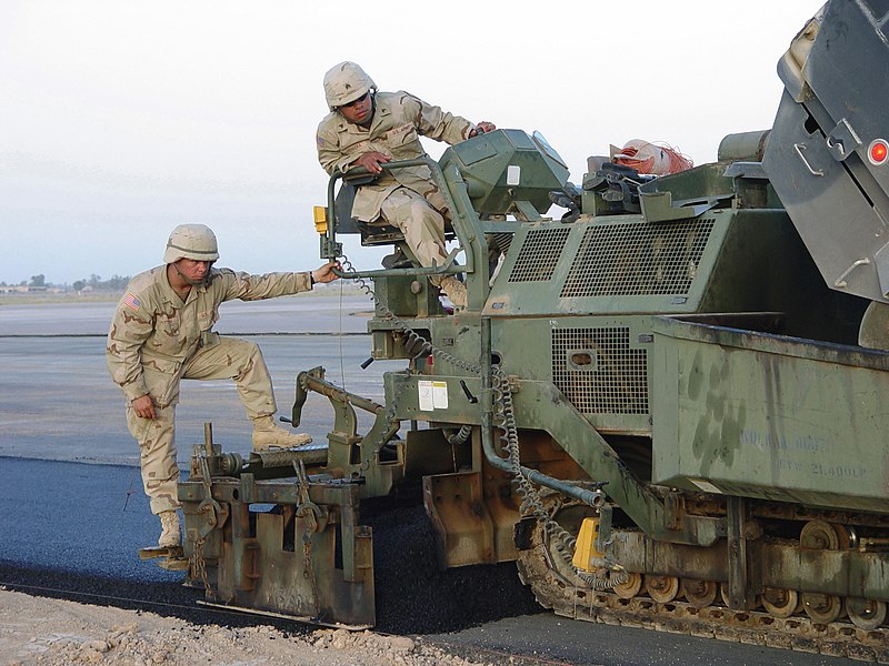 File:US Army (USA) Sergeant (SGT) Manuel Herrera (left) and USA Private Second Class (PV2) Rittin both assigned to the 277th Engineering Company, 420th Engineering Brigade carefully moni - DPLA - bd88875c0772172e103f0b2e43d26318.jpeg