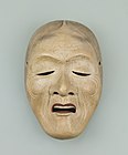 Noh mask of the uba type. 16th century. Deemed Important Cultural Property.