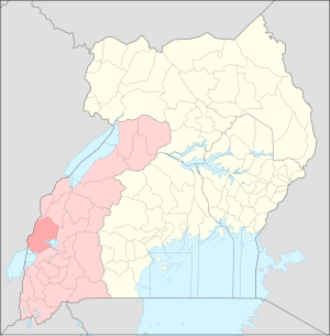 Kasese'nin konumu