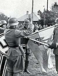 Ukrainian Liberation Army volunteers taking the Hitler oath Ukrainian Liberation Army (UVV).jpg