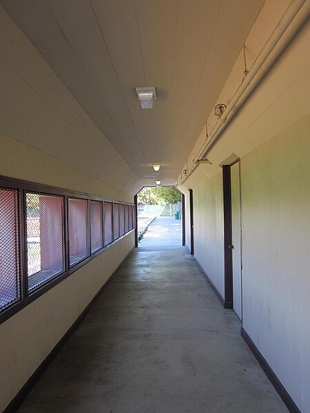 File:Underneath Buck Shaw Stadium press box.JPG