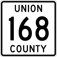 Union County Route 168 OH.svg