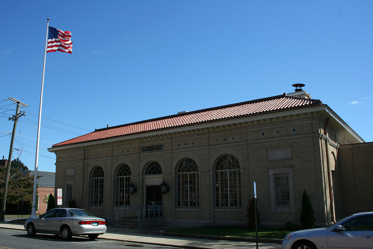 Почтамт США. United States Post Office. Naugatuck CT. State post