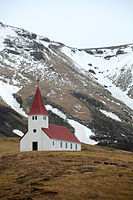 L'église de Vík.