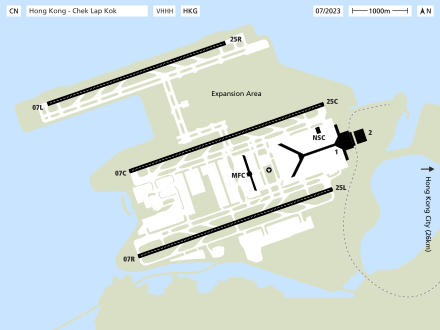 Airport Layout as of 2016 (before expansion)