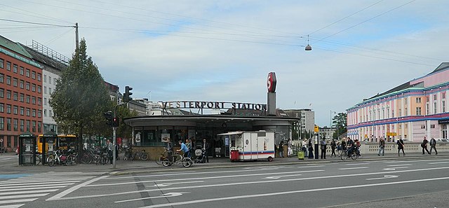 Vesterport S-train station has three entrances. This is the main one.