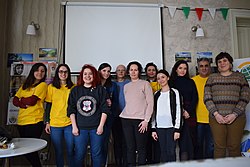Participants of the editathon in Bucharest on 24 March 2018