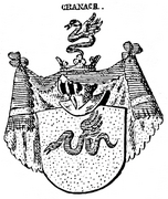 Wappen derer von Cranach in Siebmachers Wappenbuch (Schlange ohne Krone und Ring)