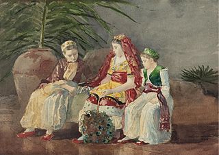 <i>Children Under a Palm</i> Painting by Winslow Homer