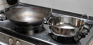 Karahi Type of thick, circular, and deep pan