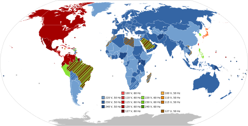 Mains Electricity By Country Wikipedia