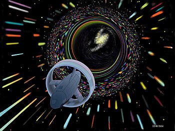 Wormhole travel as envisioned by Les Bossinas for NASA.jpg