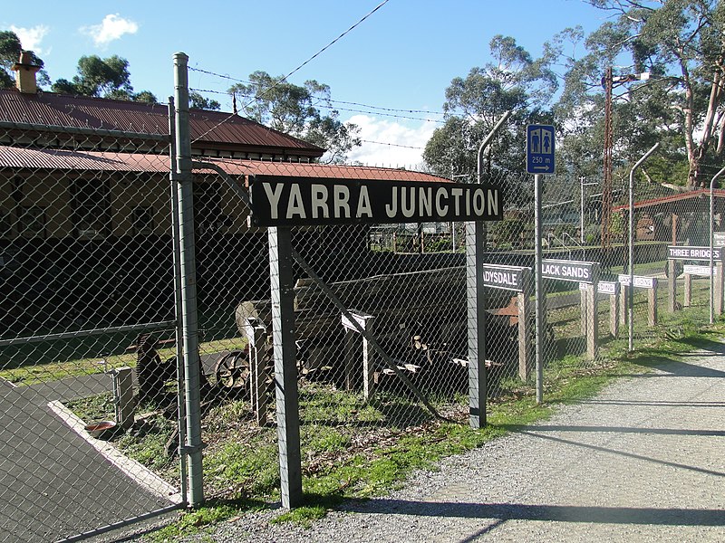 File:Yarra Junction railway station Victoria station sign.jpg