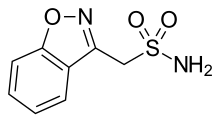 Zonisamide structure.svg