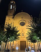 L'église Sainte-Marie et Saint-Nicolas, de nuit