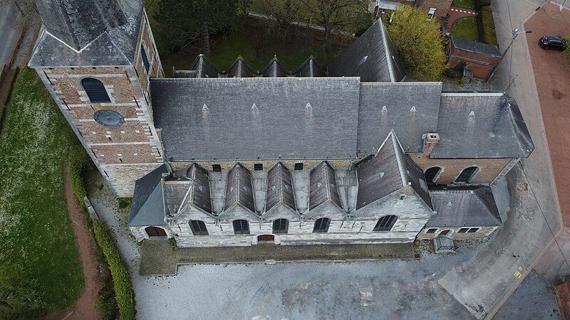 File:Église Notre-Dame de la Visitation de Nalinnes en 2022 - Vue aérienne 06.jpg