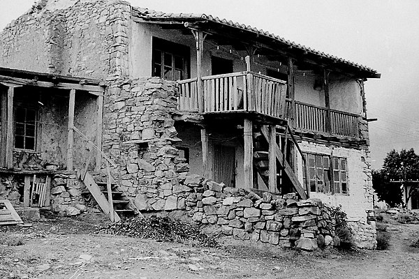 An empty Tatar home in Crimea, photographed in 1968