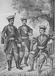 Рядовой, нестроевой и офицер Казачьей команды Московского Легиона с 1769 по 1775 года.